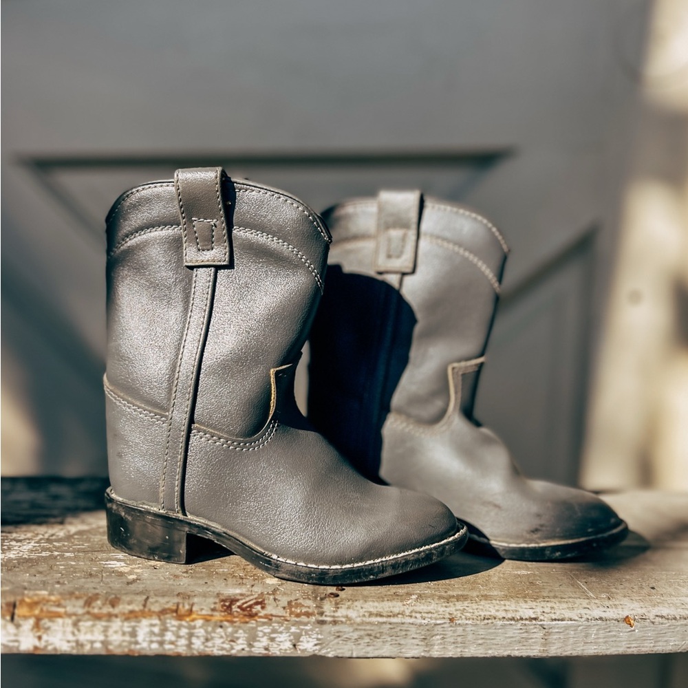 Durango Kids / Toddler Gray Leather Boots
